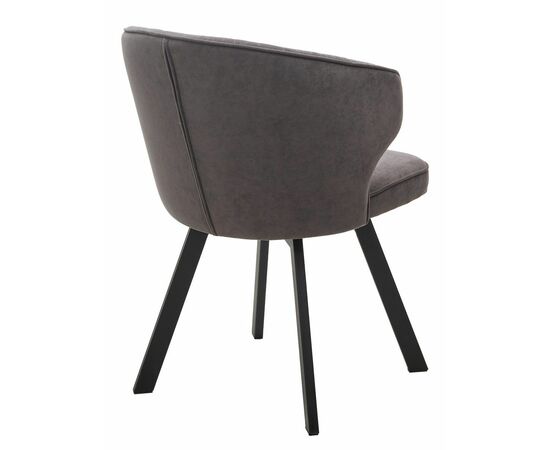 Стул SKAT, цвет B28 Темно-серый, велюр / черный каркас, поворот.360 град. М-City, изображение 6 | Интернет магазин мебели и декора LifeDekor