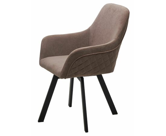 Стул JET, цвет B5 Капучино, велюр / черный каркас, поворот.360 град. М-City, изображение 7 | Интернет магазин мебели и декора LifeDekor