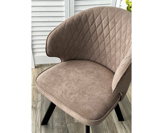 Стул SKAT 360 град. поворот. B5 Капучино, велюр / черный каркас, М-City, изображение 2 | Интернет магазин мебели и декора LifeDekor