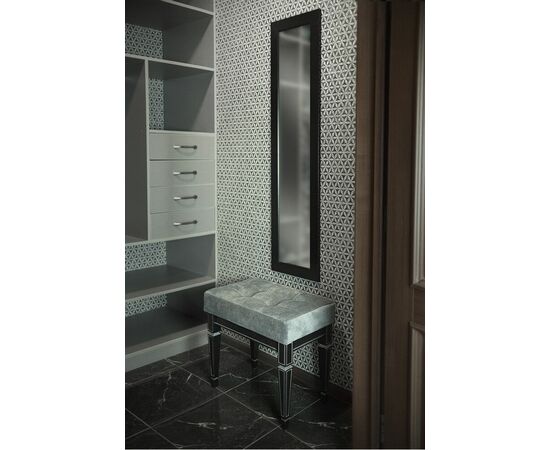 Банкетка Васко В 97Н венге/серебро, изображение 4 | Интернет магазин мебели и декора LifeDekor