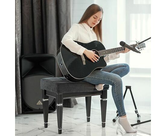 Банкетка Васко В 97Н венге/серебро, изображение 6 | Интернет магазин мебели и декора LifeDekor