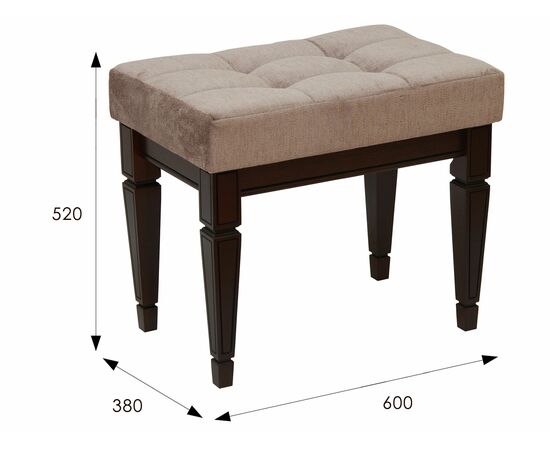Банкетка Васко В 97Н темно-коричневый/патина | Интернет магазин мебели и декора LifeDekor