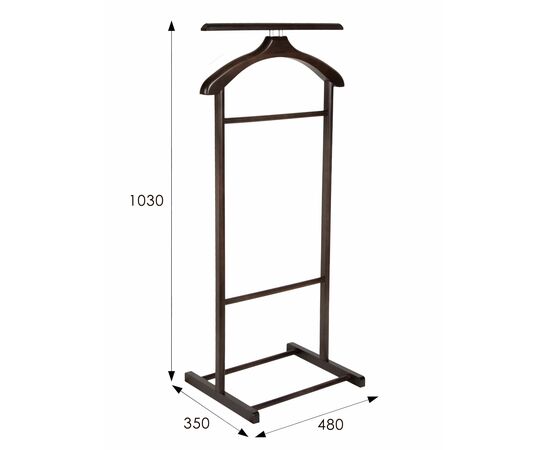 Вешалка костюмная В 21Н венге, изображение 4 | Интернет магазин мебели и декора LifeDekor