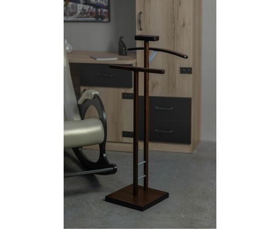 Вешалка костюмная ГАЛАНТ 340 металлик/ темно-коричневый, изображение 3 | Интернет магазин мебели и декора LifeDekor