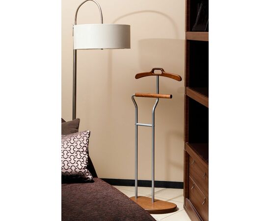 Вешалка костюмная Д 10 металлик/ средне-коричневый, изображение 4 | Интернет магазин мебели и декора LifeDekor