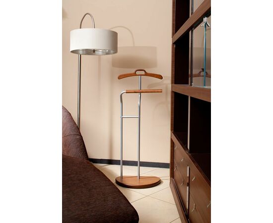 Вешалка костюмная Д 10 металлик/ средне-коричневый, изображение 5 | Интернет магазин мебели и декора LifeDekor