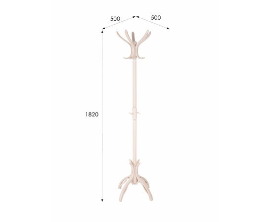 Вешалка напольная В 12Н белый ясень, изображение 5 | Интернет магазин мебели и декора LifeDekor