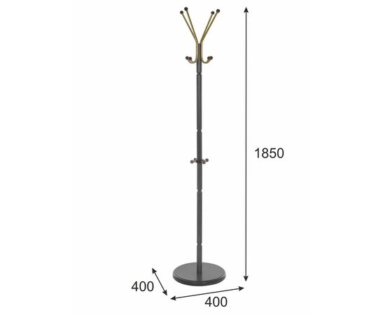 Вешалка напольная В 33Н венге, изображение 5 | Интернет магазин мебели и декора LifeDekor