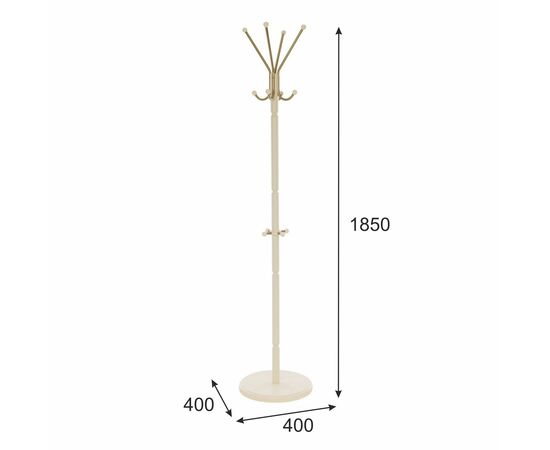 Вешалка напольная В 33Н слоновая кость, изображение 5 | Интернет магазин мебели и декора LifeDekor