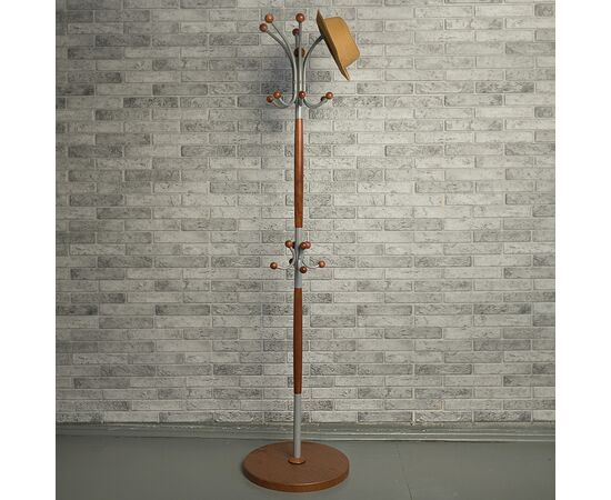 Вешалка напольная Д 1 металлик/ средне-коричневый, изображение 5 | Интернет магазин мебели и декора LifeDekor