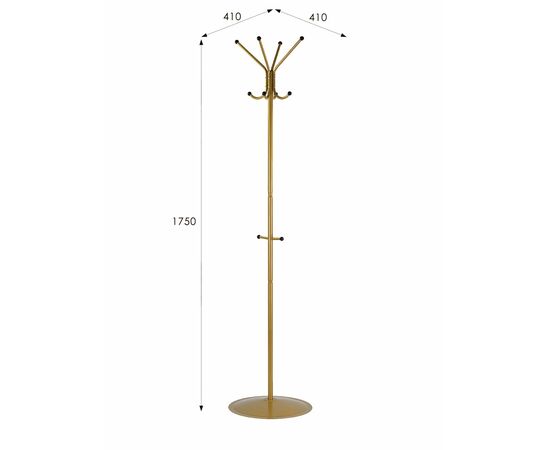 Вешалка напольная Пико 1 золото, изображение 5 | Интернет магазин мебели и декора LifeDekor