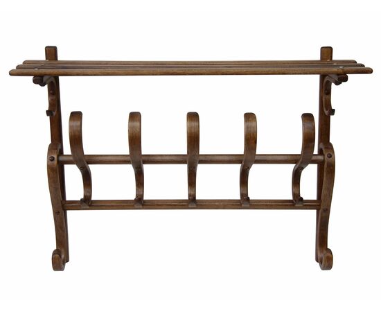 Вешалка настенная В 7Н средне-коричневый, изображение 4 | Интернет магазин мебели и декора LifeDekor