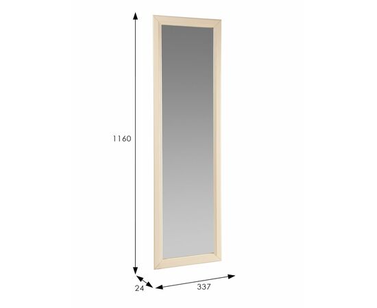 Зеркало настенное Селена слоновая кость 116 см х 33,7 см, изображение 3 | Интернет магазин мебели и декора LifeDekor