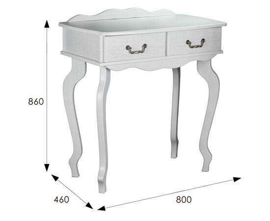 Консоль Берже 21 белый ясень, изображение 8 | Интернет магазин мебели и декора LifeDekor