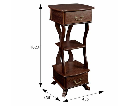 Подставка Берже 14 темно-коричневый, изображение 4 | Интернет магазин мебели и декора LifeDekor