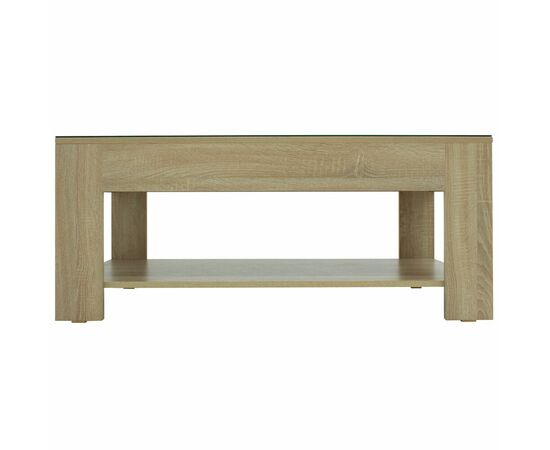 Стол журнальный BeautyStyle 26 сонома/стекло черное, изображение 3 | Интернет магазин мебели и декора LifeDekor