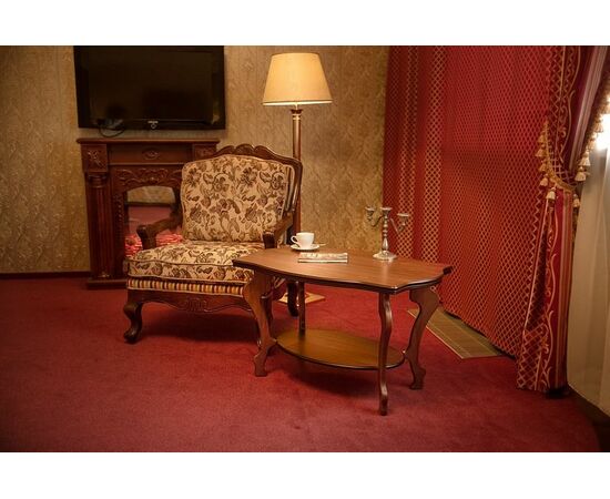 Стол журнальный Берже 1 средне-коричневый, изображение 2 | Интернет магазин мебели и декора LifeDekor