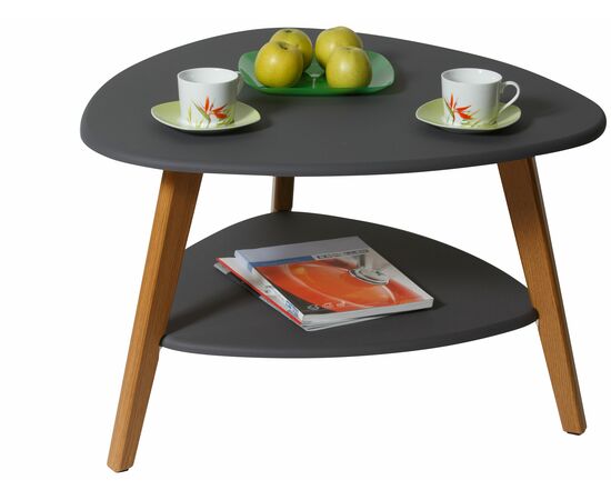 Стол журнальный Бруклин графит/дуб светлый, изображение 2 | Интернет магазин мебели и декора LifeDekor