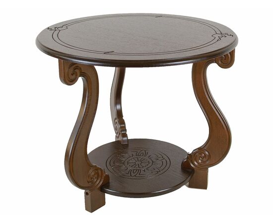 Стол журнальный Грация (М) темно-коричневый, изображение 4 | Интернет магазин мебели и декора LifeDekor