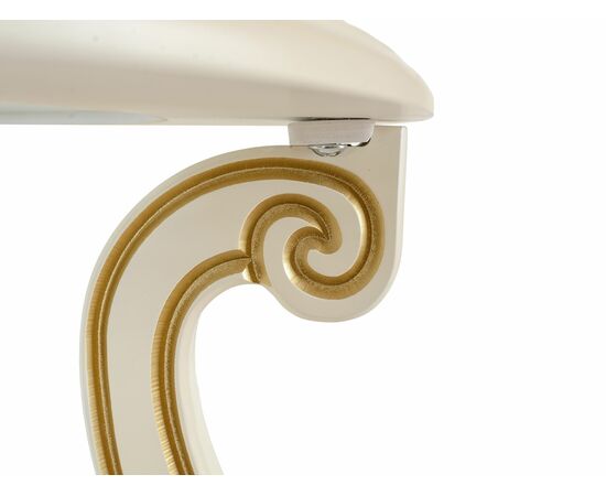 Стол журнальный Грация (С) слоновая кость/золото, изображение 4 | Интернет магазин мебели и декора LifeDekor