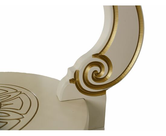 Стол журнальный Грация (С) слоновая кость/золото, изображение 5 | Интернет магазин мебели и декора LifeDekor