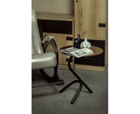 Стол журнальный Дуэт 5 черный/ тонированное, изображение 2 | Интернет магазин мебели и декора LifeDekor