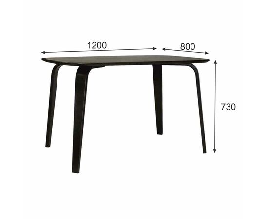 *Стол обеденный Бертран венге структура, изображение 2 | Интернет магазин мебели и декора LifeDekor