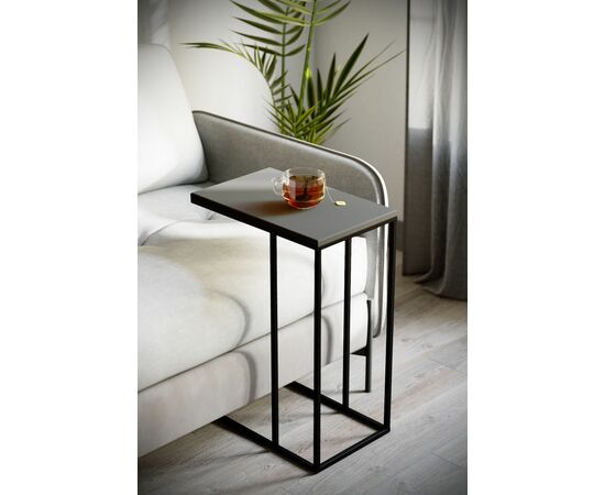 Стол придиванный Агами графит/чёрный, изображение 3 | Интернет магазин мебели и декора LifeDekor