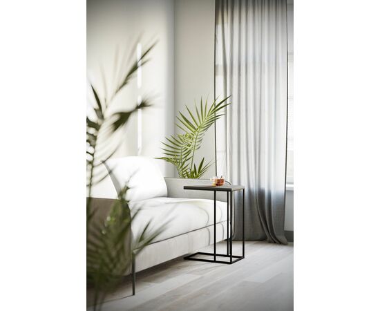 Стол придиванный Агами графит/чёрный, изображение 4 | Интернет магазин мебели и декора LifeDekor