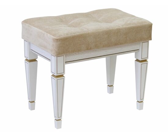 Банкетка Васко В 97Н белый ясень/золото, изображение 12 | Интернет магазин мебели и декора LifeDekor