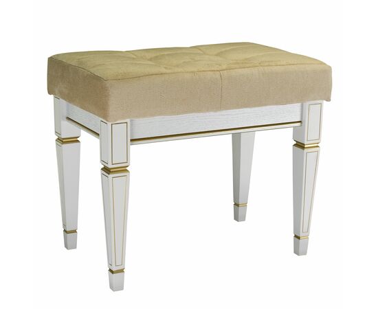 Банкетка Васко В 97Н белый ясень/золото, изображение 7 | Интернет магазин мебели и декора LifeDekor