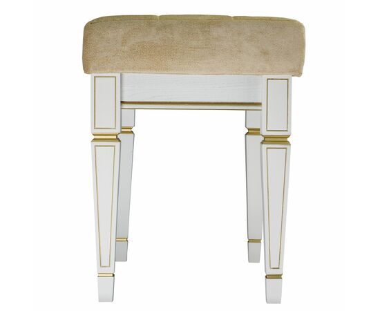 Банкетка Васко В 97Н белый ясень/золото, изображение 9 | Интернет магазин мебели и декора LifeDekor