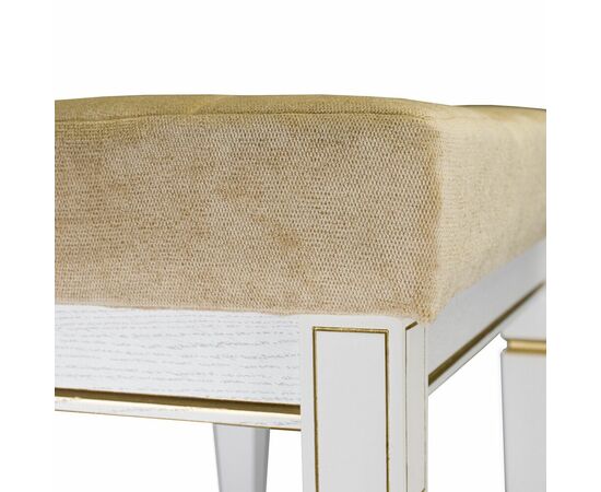 Банкетка Васко В 97Н белый ясень/золото, изображение 10 | Интернет магазин мебели и декора LifeDekor