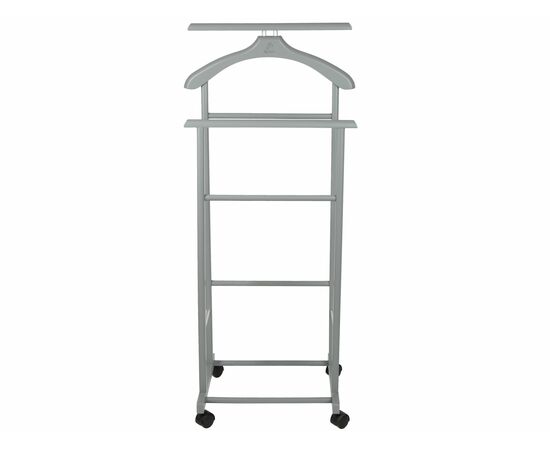 Вешалка костюмная на колесах В 22Н серый, изображение 2 | Интернет магазин мебели и декора LifeDekor