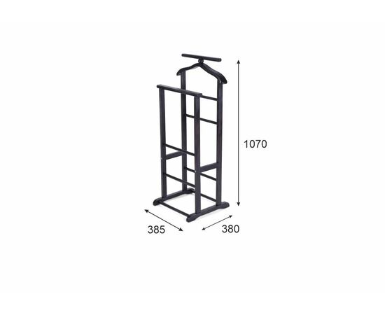 Вешалка костюмная В 9Н венге, изображение 2 | Интернет магазин мебели и декора LifeDekor