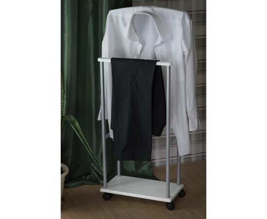 Вешалка костюмная Дэви 3 металлик/белый, изображение 5 | Интернет магазин мебели и декора LifeDekor