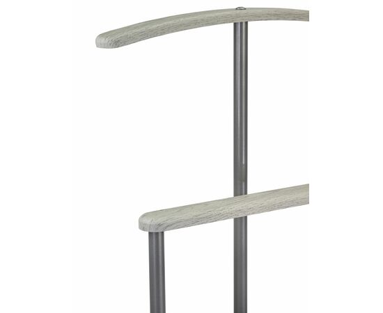 Вешалка костюмная Дэви 1 металлик/дуб дымчатый, изображение 4 | Интернет магазин мебели и декора LifeDekor