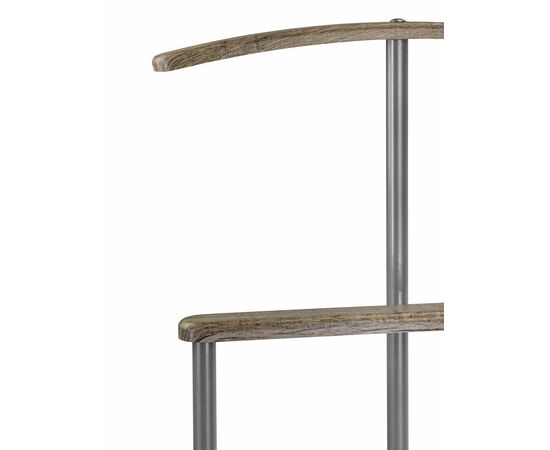 Вешалка костюмная Дэви 1 металлик/дуб крымский состаренный, изображение 4 | Интернет магазин мебели и декора LifeDekor