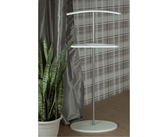 Вешалка костюмная Дэви 3 металлик/белый, изображение 7 | Интернет магазин мебели и декора LifeDekor