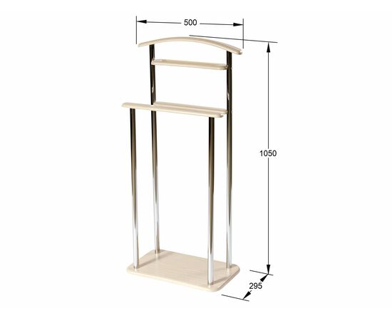 Вешалка костюмная Элдридж дуб беленый, изображение 3 | Интернет магазин мебели и декора LifeDekor