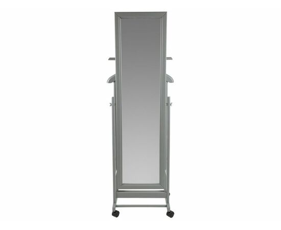 Вешалка костюмная с зеркалом на колесах В 24Н серый, изображение 2 | Интернет магазин мебели и декора LifeDekor