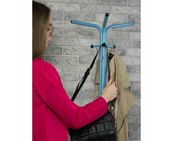 Вешалка напольная Галилео 213 голубой/шимо, изображение 7 | Интернет магазин мебели и декора LifeDekor