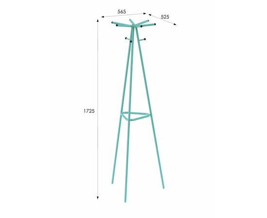 Вешалка напольная Галилео 217 бирюзовый, изображение 4 | Интернет магазин мебели и декора LifeDekor