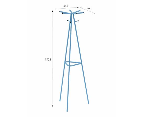 Вешалка напольная Галилео 217 голубой, изображение 4 | Интернет магазин мебели и декора LifeDekor