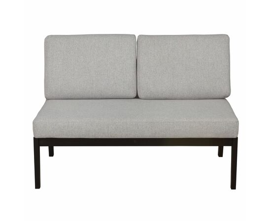 Диван-скамья Массив мягкая ткань серый, каркас венге, изображение 4 | Интернет магазин мебели и декора LifeDekor