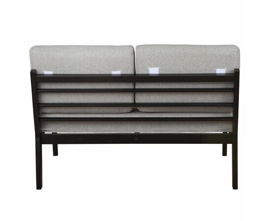 Диван-скамья Массив мягкая ткань серый, каркас венге, изображение 5 | Интернет магазин мебели и декора LifeDekor