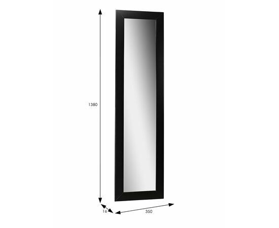 Зеркало настенное BeautyStyle 9 черный 138 см х 35 см, изображение 3 | Интернет магазин мебели и декора LifeDekor