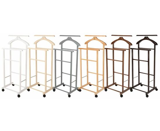 Вешалка костюмная на колесах В 22Н серый, изображение 7 | Интернет магазин мебели и декора LifeDekor