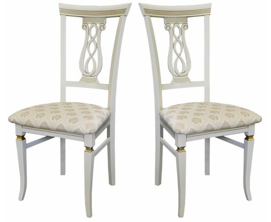 Стул Агнесс слоновая кость/золото, Маркус ваниль, изображение 4 | Интернет магазин мебели и декора LifeDekor