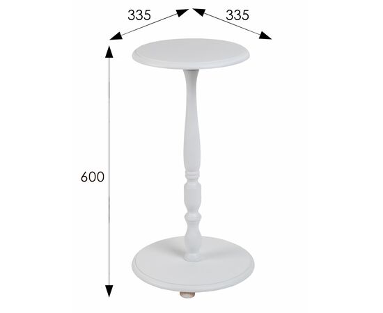 Подставка для цветов Селена белый, изображение 2 | Интернет магазин мебели и декора LifeDekor